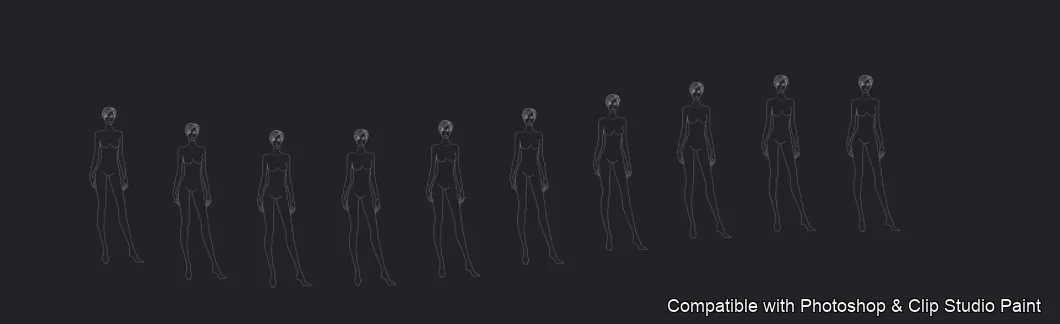 Croquis Lab brush 1 of 31 — Photoshop & Clip Studio Paint .abr preview