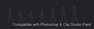 Croquis Lab brush 6 of 31 — Photoshop & Clip Studio Paint .abr preview