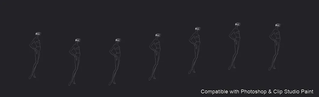 Croquis Lab brush 24 of 31 — Photoshop & Clip Studio Paint .abr preview