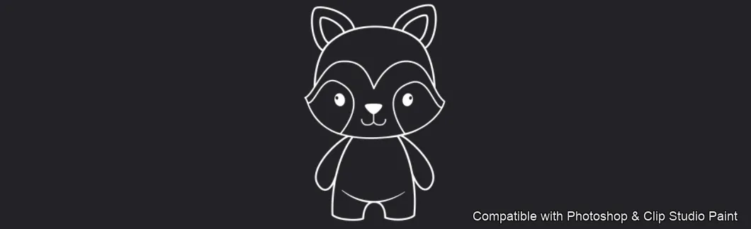 Cuddly Critters brush 2 of 15 — Photoshop & Clip Studio Paint .abr preview