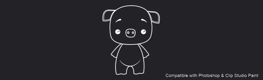 Cuddly Critters brush 8 of 15 — Photoshop & Clip Studio Paint .abr preview