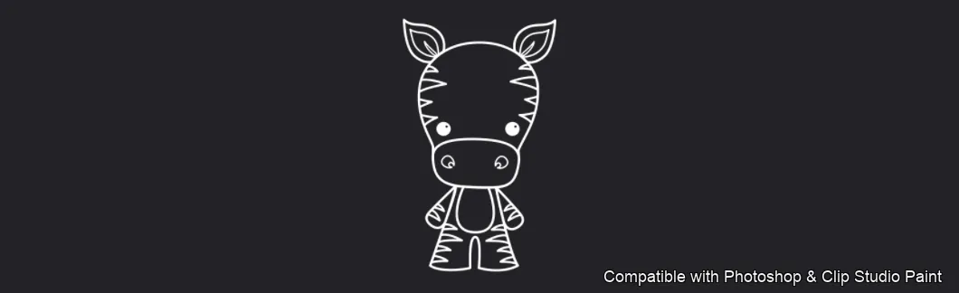 Cuddly Critters brush 10 of 15 — Photoshop & Clip Studio Paint .abr preview