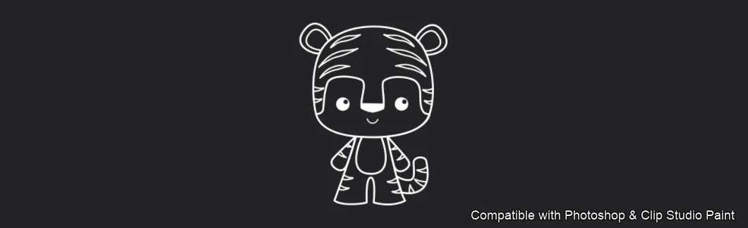 Cuddly Critters brush 14 of 15 — Photoshop & Clip Studio Paint .abr preview