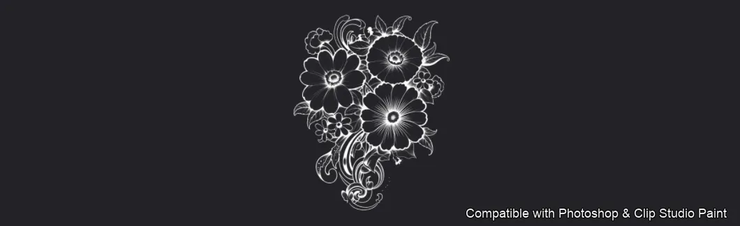 Daisy Garden brush 105 of 106 — Photoshop & Clip Studio Paint .abr preview