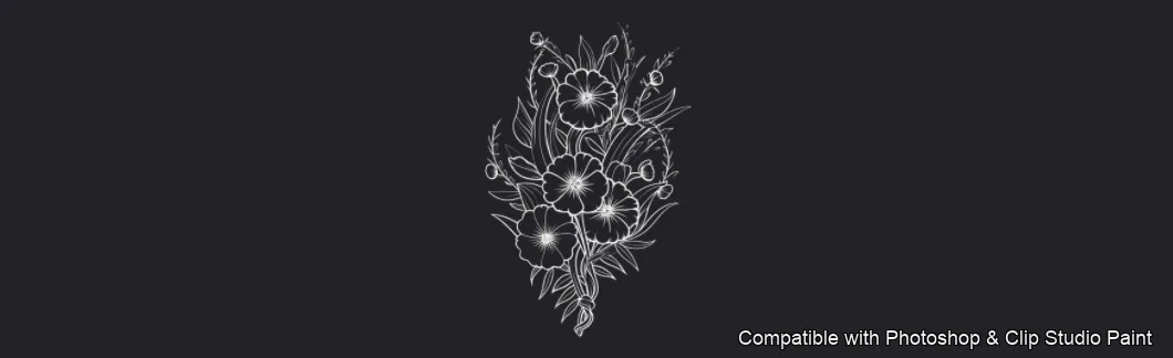 Daisy Garden brush 45 of 106 — Photoshop & Clip Studio Paint .abr preview