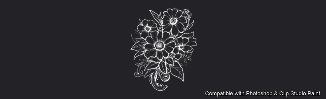Daisy Garden brush 64 of 106 — Photoshop & Clip Studio Paint .abr preview