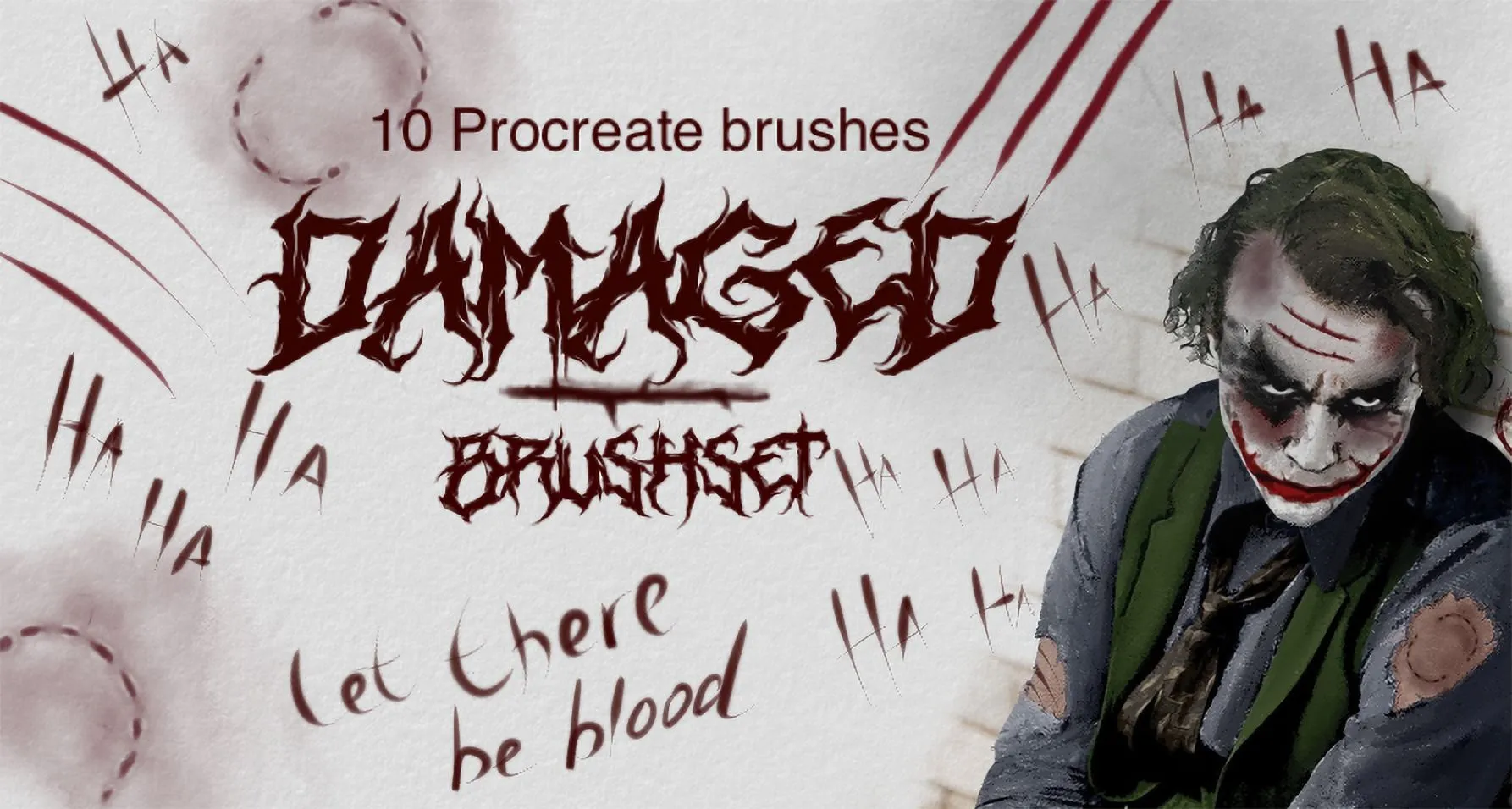 Damaged Procreate brush set cover