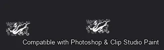 Dragon Ink Kit brush 34 of 64 — Photoshop & Clip Studio Paint .abr preview