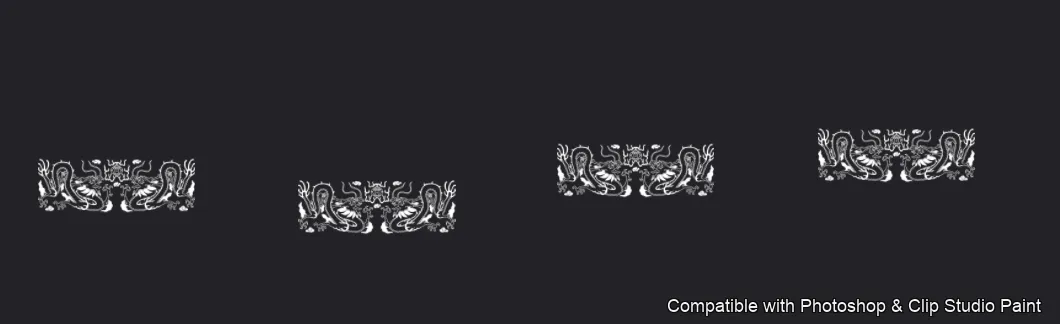 Dragon Ink Kit brush 35 of 64 — Photoshop & Clip Studio Paint .abr preview