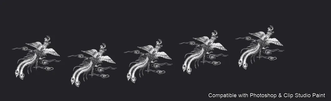 Dragon Ink Kit brush 56 of 64 — Photoshop & Clip Studio Paint .abr preview