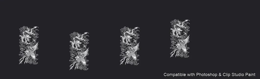 Dragon Ink Kit brush 57 of 64 — Photoshop & Clip Studio Paint .abr preview