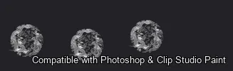 Dragon Ink Kit brush 63 of 64 — Photoshop & Clip Studio Paint .abr preview