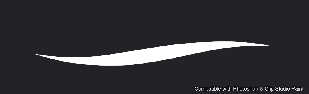 Feather Fall brush 1 of 26 — Photoshop & Clip Studio Paint .abr preview