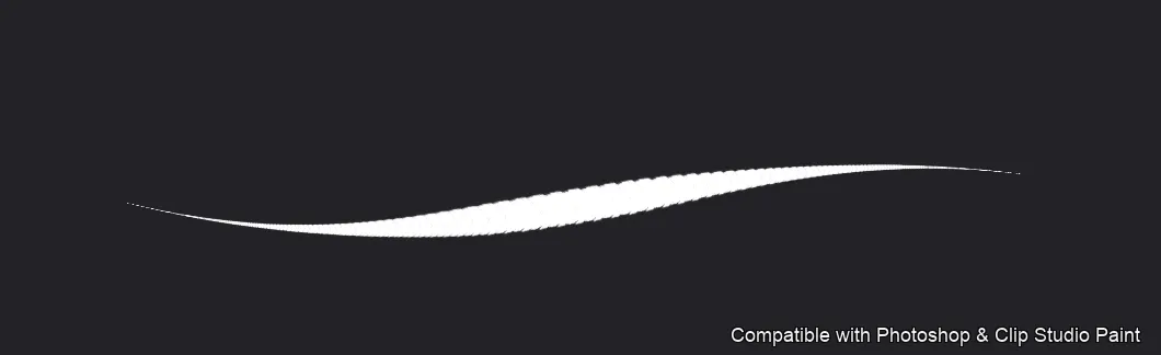 Feather Fall brush 9 of 26 — Photoshop & Clip Studio Paint .abr preview