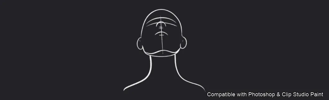 Femme Head Lab brush 14 of 35 — Photoshop & Clip Studio Paint .abr preview