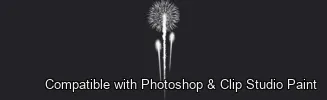 Festive Sparks brush 4 of 17 — Photoshop & Clip Studio Paint .abr preview