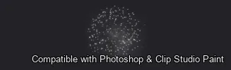 Festive Sparks brush 7 of 17 — Photoshop & Clip Studio Paint .abr preview