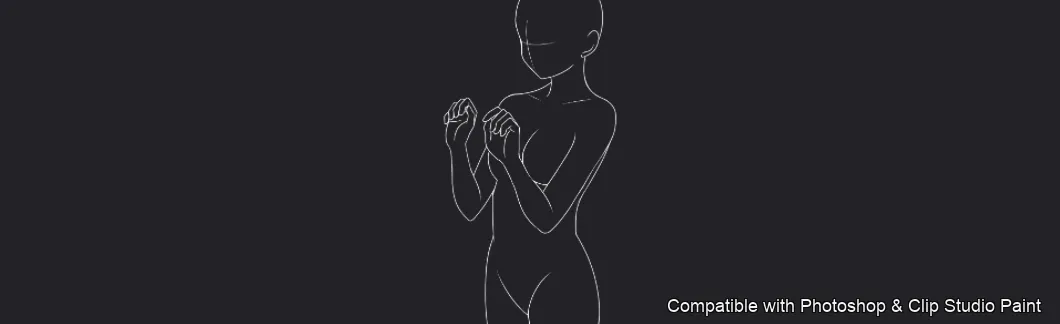 Figure Pose Flow brush 5 of 42 — Photoshop & Clip Studio Paint .abr preview