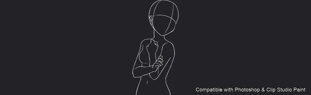 Figure Pose Flow brush 10 of 42 — Photoshop & Clip Studio Paint .abr preview