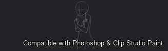 Figure Pose Flow brush 35 of 42 — Photoshop & Clip Studio Paint .abr preview