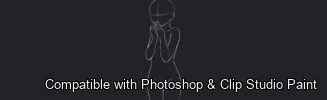 Figure Pose Flow brush 36 of 42 — Photoshop & Clip Studio Paint .abr preview