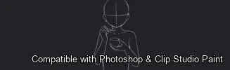 Figure Pose Flow brush 38 of 42 — Photoshop & Clip Studio Paint .abr preview