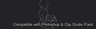 Figure Pose Flow brush 40 of 42 — Photoshop & Clip Studio Paint .abr preview