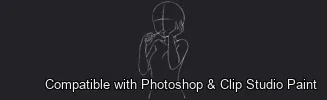 Figure Pose Flow brush 41 of 42 — Photoshop & Clip Studio Paint .abr preview