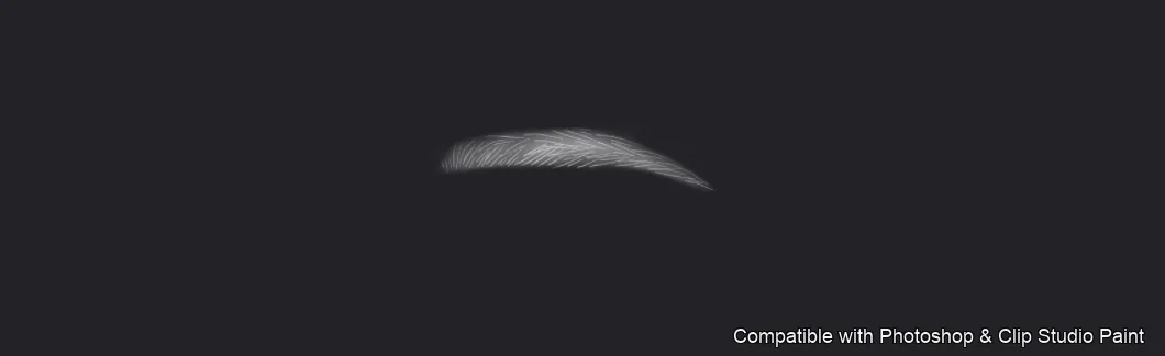 Flawless Brows brush 1 of 40 — Photoshop & Clip Studio Paint .abr preview
