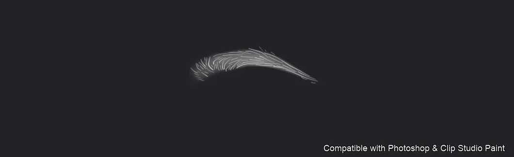Flawless Brows brush 3 of 40 — Photoshop & Clip Studio Paint .abr preview