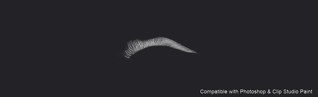 Flawless Brows brush 4 of 40 — Photoshop & Clip Studio Paint .abr preview