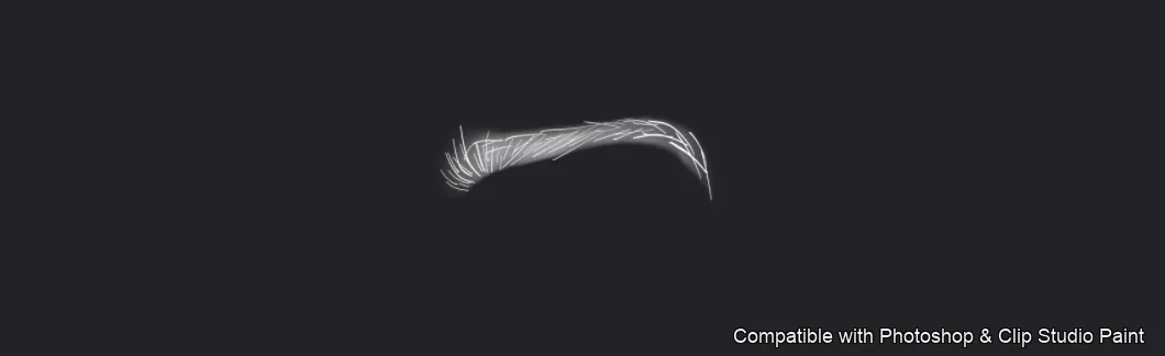 Flawless Brows brush 5 of 40 — Photoshop & Clip Studio Paint .abr preview