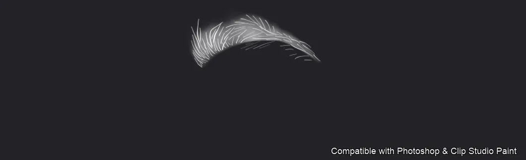 Flawless Brows brush 6 of 40 — Photoshop & Clip Studio Paint .abr preview