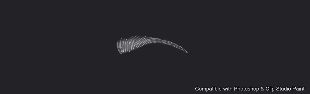 Flawless Brows brush 7 of 40 — Photoshop & Clip Studio Paint .abr preview