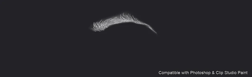 Flawless Brows brush 8 of 40 — Photoshop & Clip Studio Paint .abr preview