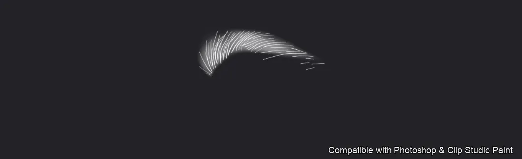 Flawless Brows brush 10 of 40 — Photoshop & Clip Studio Paint .abr preview