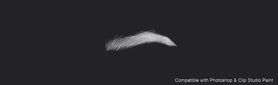 Flawless Brows brush 11 of 40 — Photoshop & Clip Studio Paint .abr preview