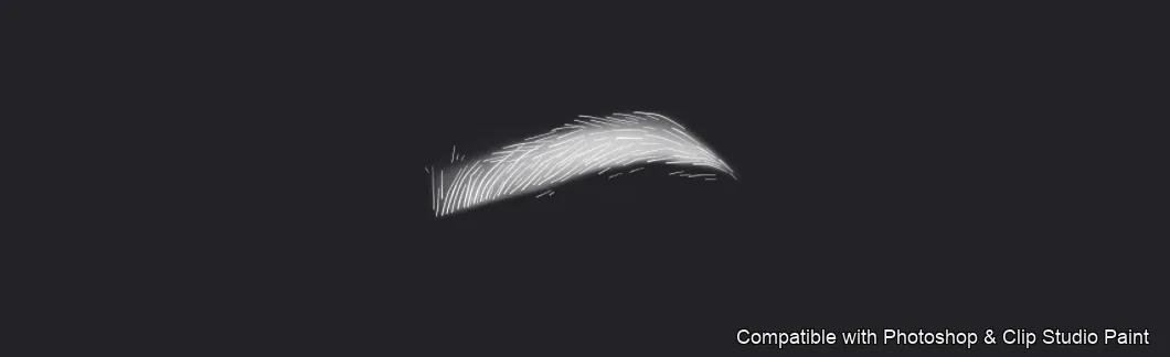 Flawless Brows brush 12 of 40 — Photoshop & Clip Studio Paint .abr preview