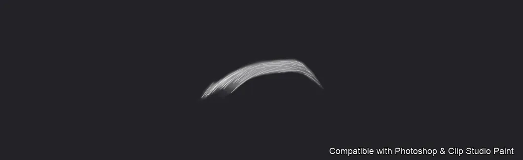 Flawless Brows brush 14 of 40 — Photoshop & Clip Studio Paint .abr preview