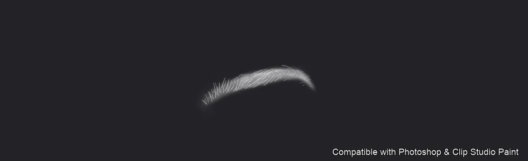 Flawless Brows brush 15 of 40 — Photoshop & Clip Studio Paint .abr preview