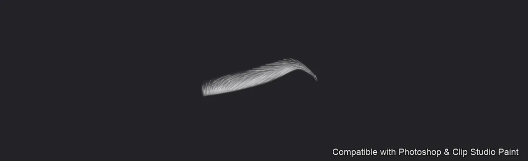 Flawless Brows brush 16 of 40 — Photoshop & Clip Studio Paint .abr preview