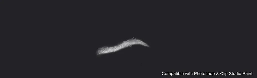 Flawless Brows brush 18 of 40 — Photoshop & Clip Studio Paint .abr preview