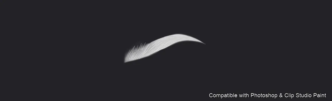 Flawless Brows brush 19 of 40 — Photoshop & Clip Studio Paint .abr preview