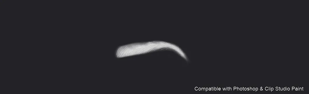 Flawless Brows brush 20 of 40 — Photoshop & Clip Studio Paint .abr preview