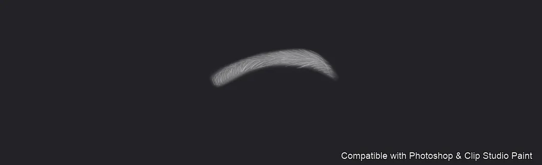Flawless Brows brush 21 of 40 — Photoshop & Clip Studio Paint .abr preview