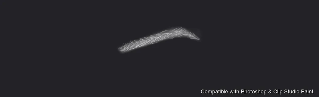 Flawless Brows brush 22 of 40 — Photoshop & Clip Studio Paint .abr preview