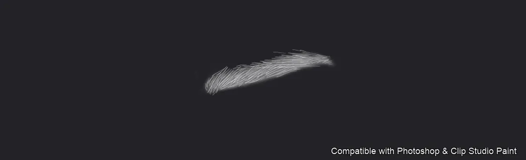 Flawless Brows brush 23 of 40 — Photoshop & Clip Studio Paint .abr preview