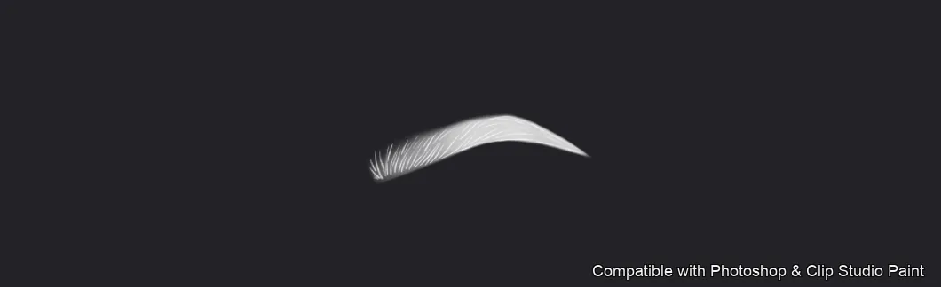 Flawless Brows brush 24 of 40 — Photoshop & Clip Studio Paint .abr preview