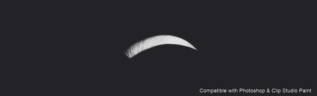 Flawless Brows brush 25 of 40 — Photoshop & Clip Studio Paint .abr preview