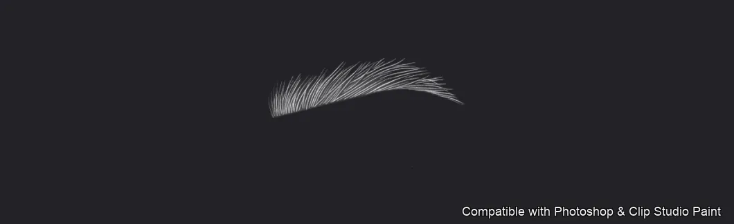 Flawless Brows brush 27 of 40 — Photoshop & Clip Studio Paint .abr preview